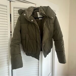 Abercrombie & Fitch green Mini Ultra Puffer